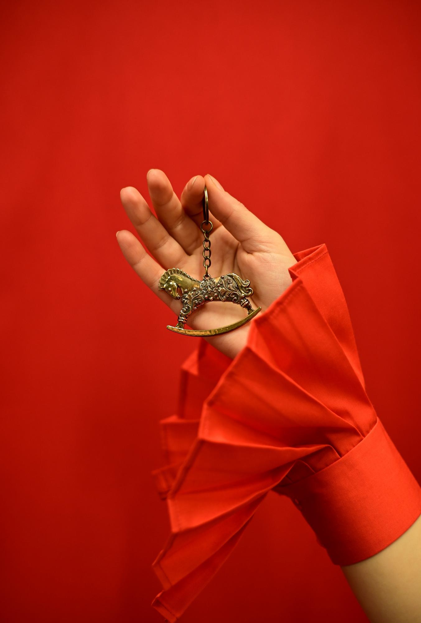 Брелок "Лошадка" из бронзы