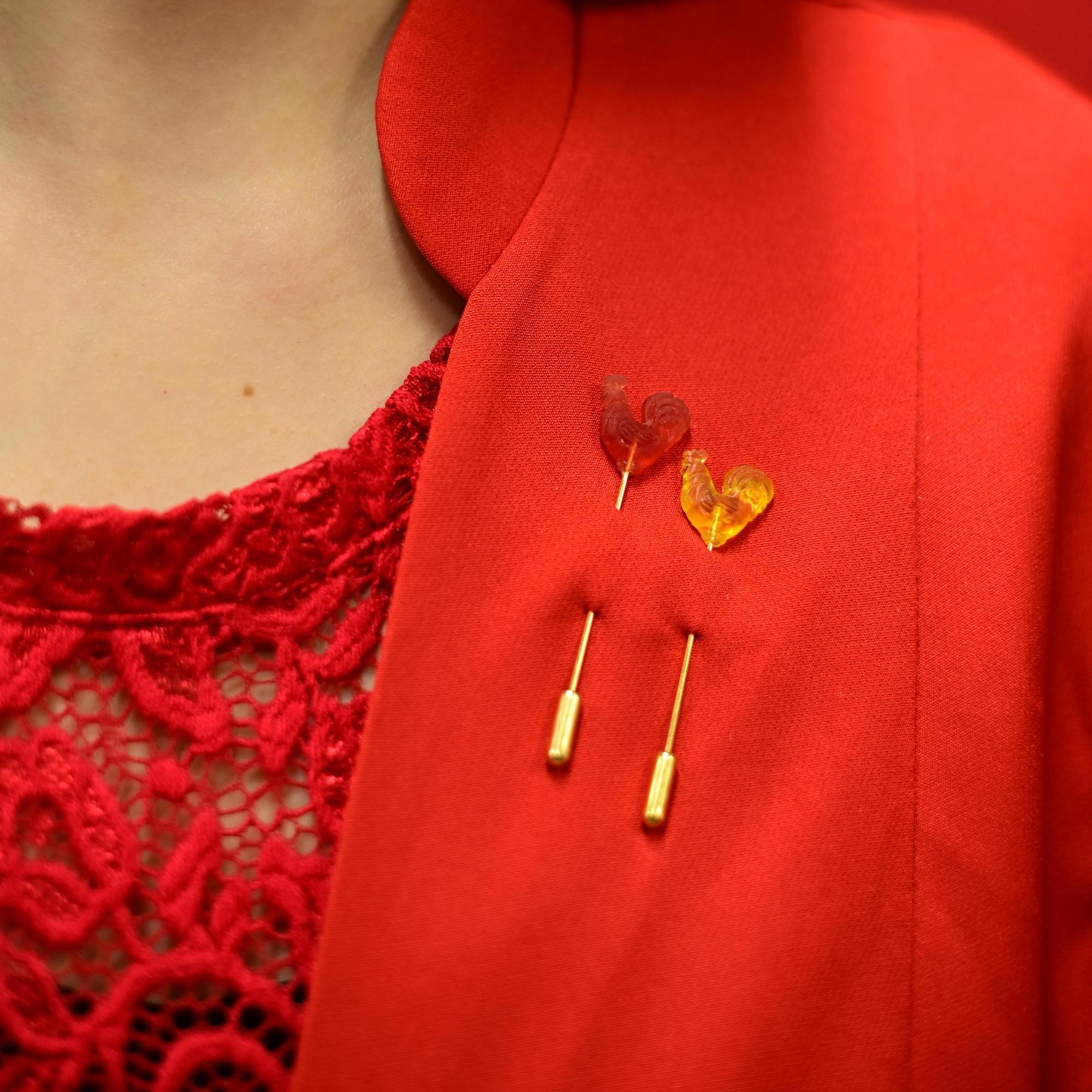 Брошь "Петушок"