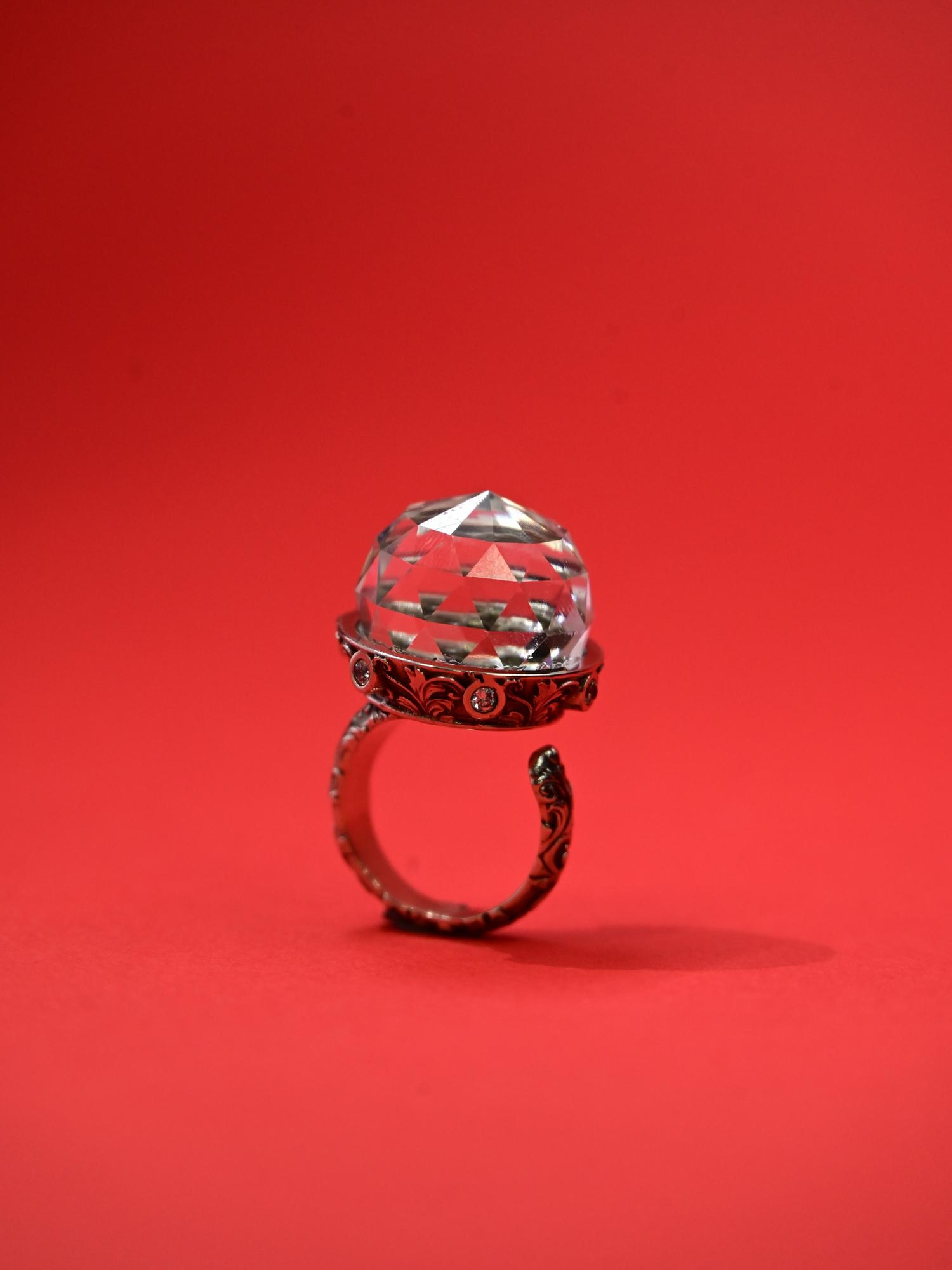 Кольцо "Сердце Кая" из мельхиора