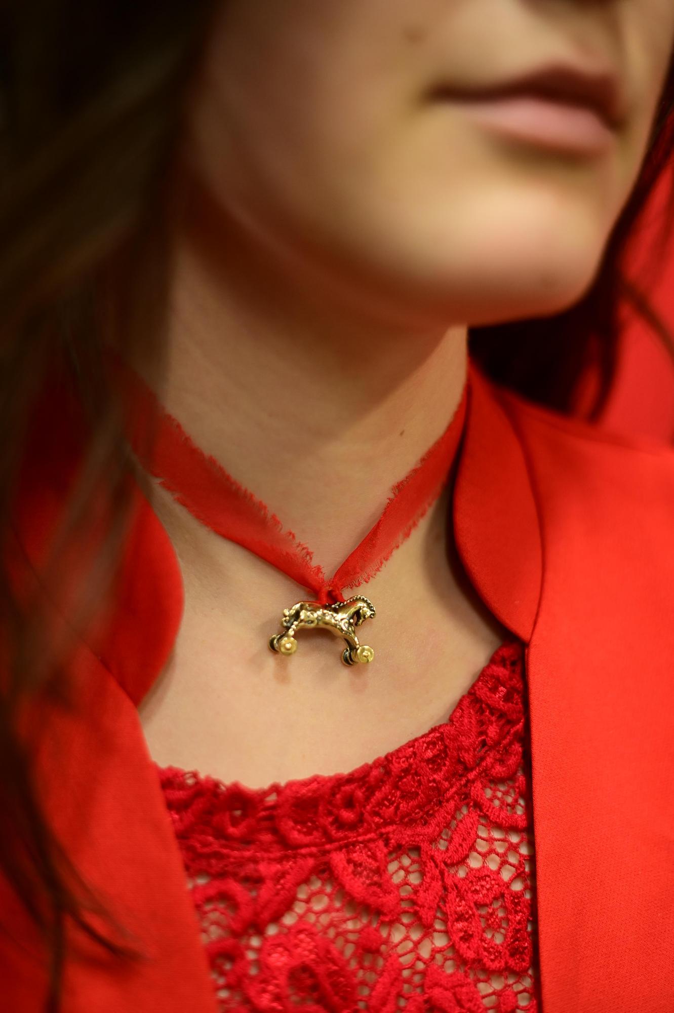 Подвеска "Моя Хорошая" в бронзе большая