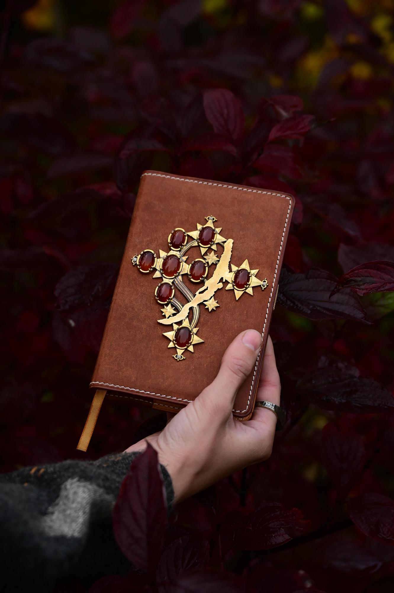 Блокнот "Звезды Байкала" с сердоликом