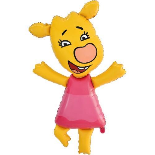 ШАР-ФИГУРА "ОРАНЖЕВАЯ КОРОВА- ЗОЯ И БОРЯ"