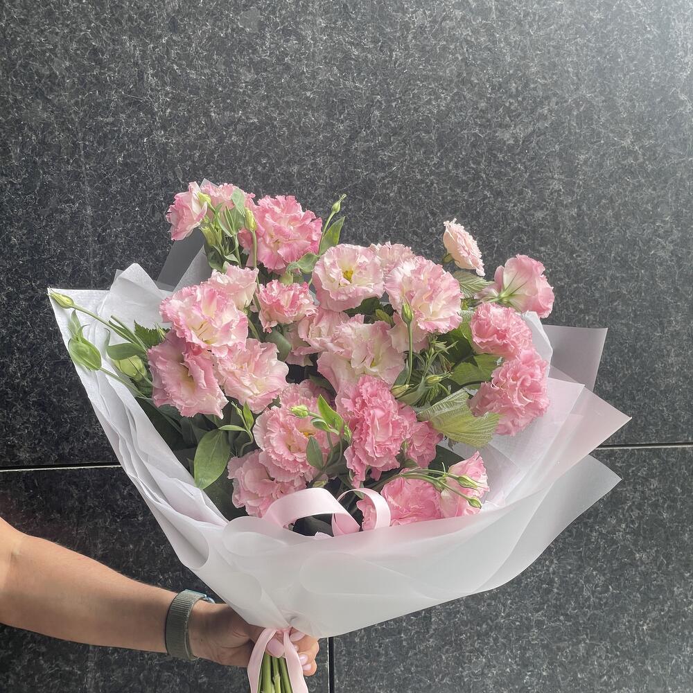 МОНОБУКЕТ РОЗОВОГО ЛИЗИАНТУСА