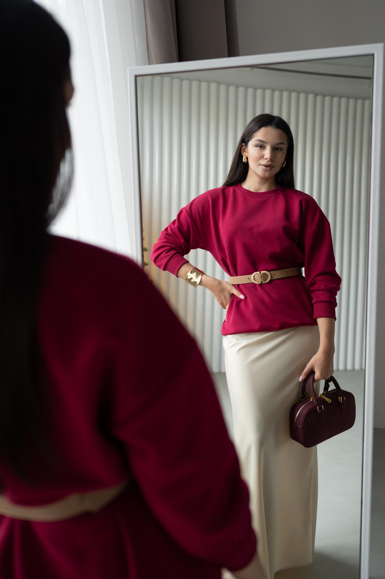 СВИТШОТ  винный