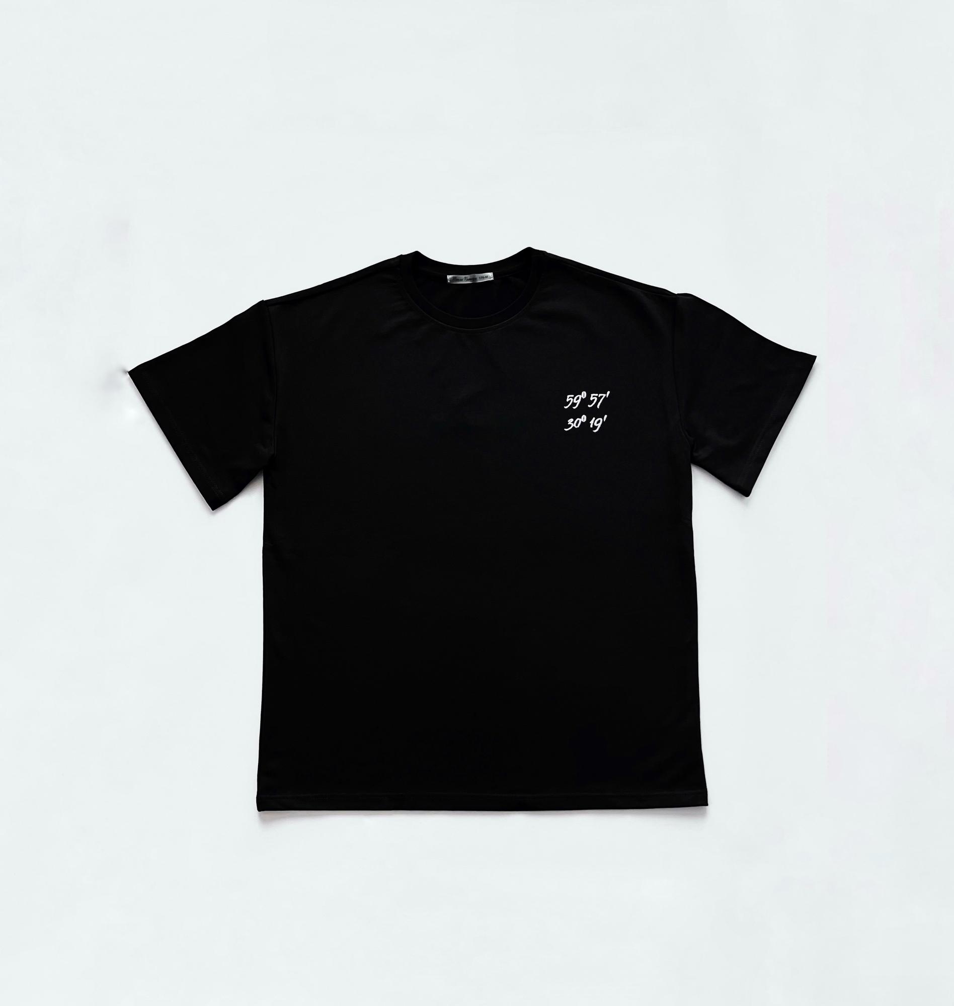 КООРДИНАТЫ САНКТ-ПЕТЕРБУРГА плотная футболка