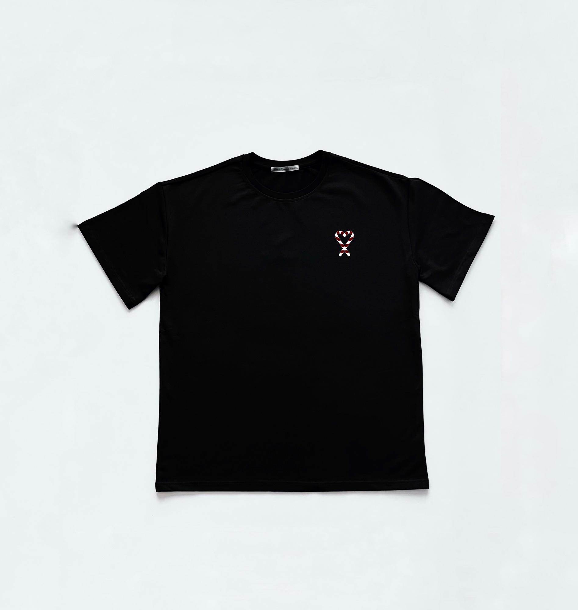 КАРАМЕЛЬНОЕ СЕРДЕЧКО плотная футболка