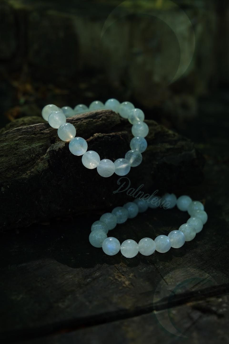 "Лунный свет" браслет из лунного камня с иризацией и с заключением геммологической экспертизы