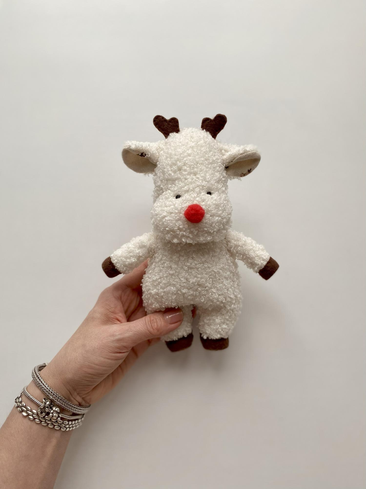 Выкройка Оленя (Лосика) с мастер-классом по пошиву (Коллекция Игрушки с ладошку)