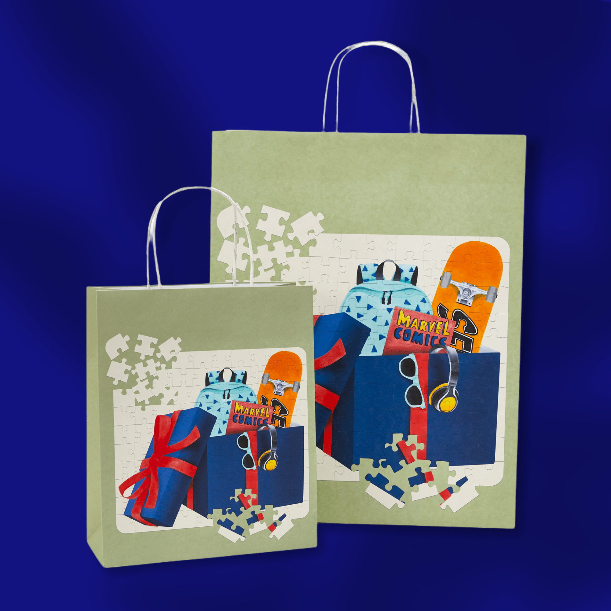 Подарочный пакет Пазлы