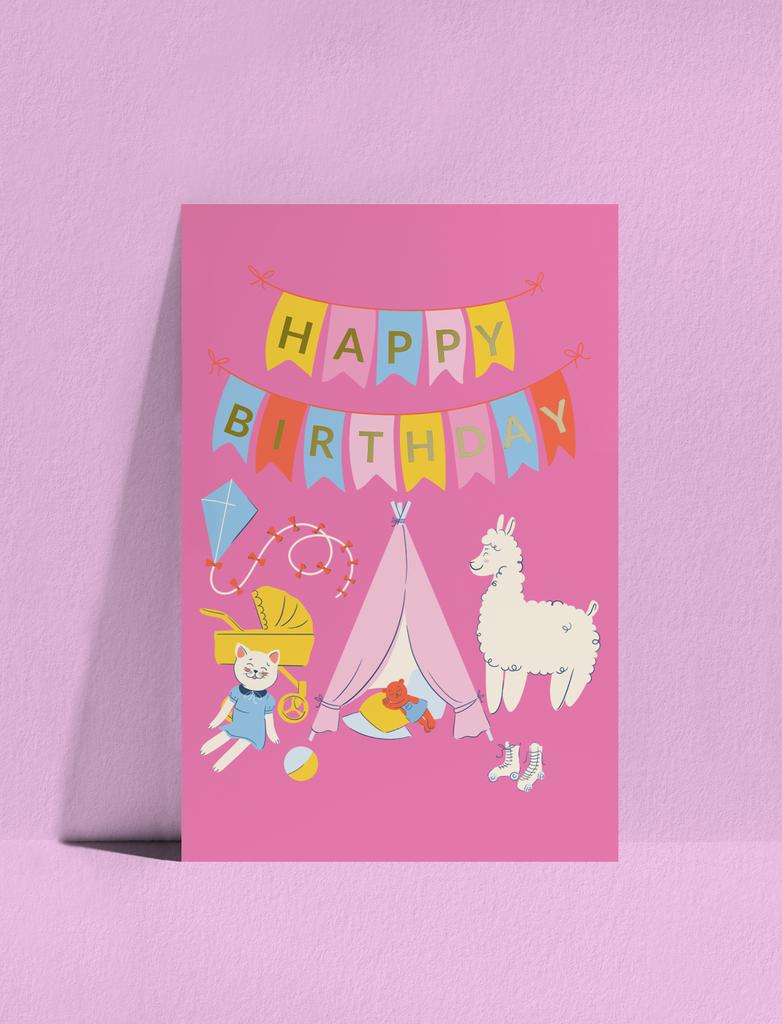 Открытка HB Girl!