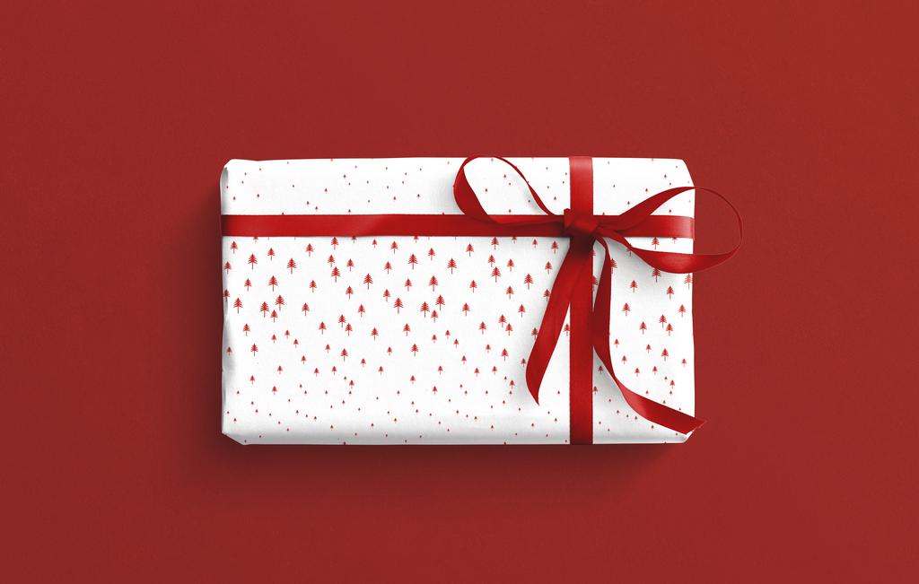 Упаковочная бумага Ёлки (двухсторонняя)