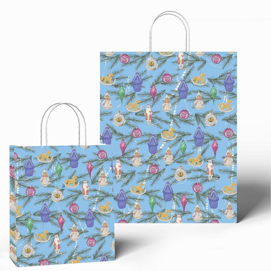 Подарочный пакет Ёлочные игрушки