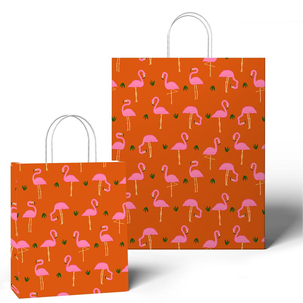 Подарочный пакет Фламинго