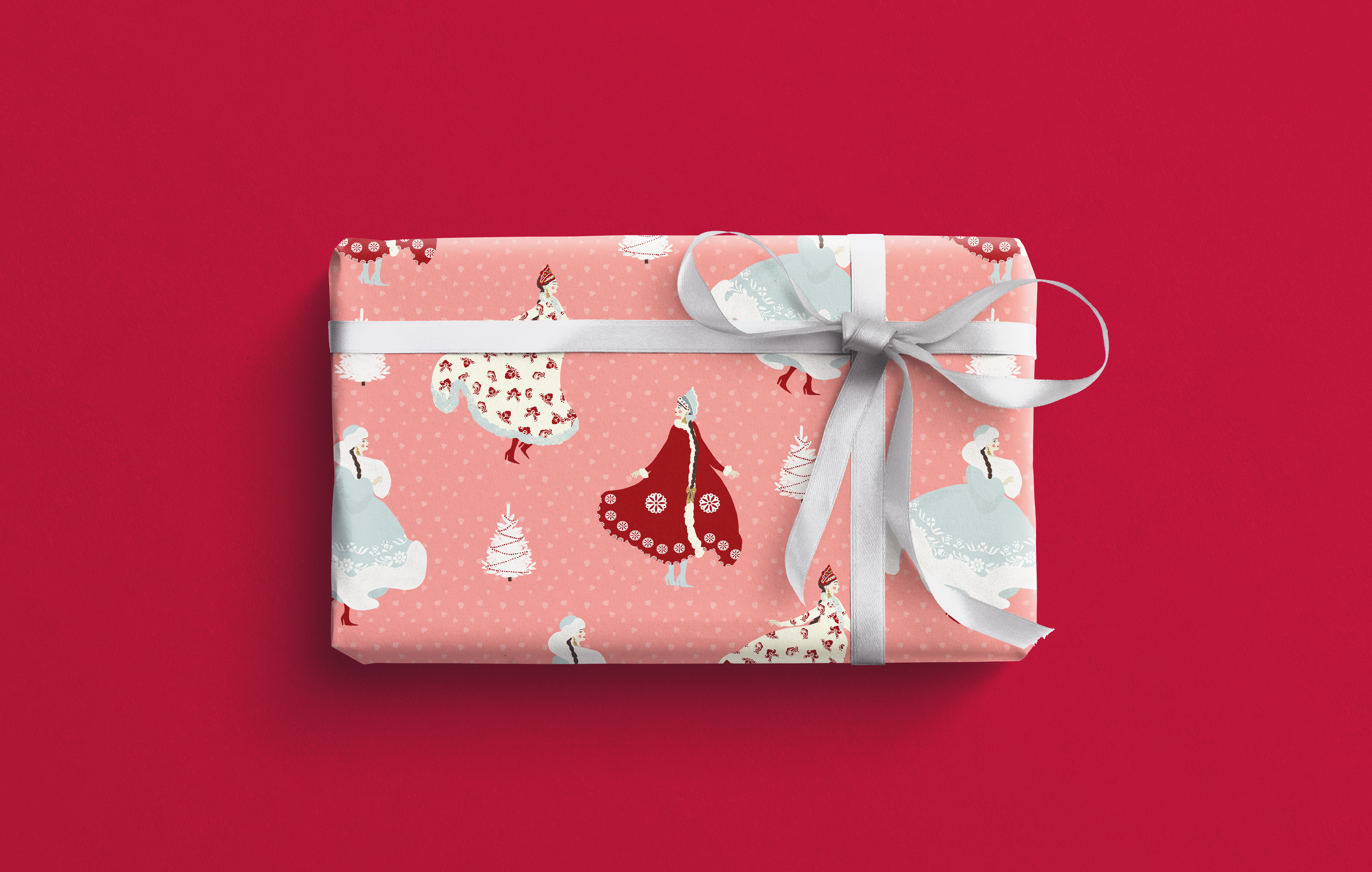 Упаковочная бумага Снегурочка