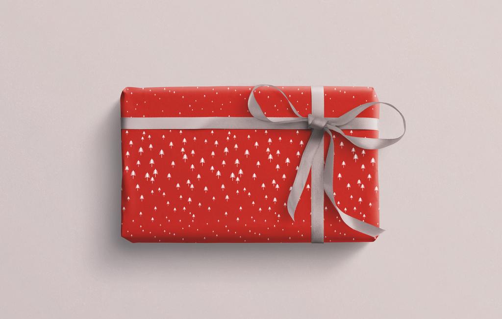 Упаковочная бумага Ёлки (двухсторонняя)