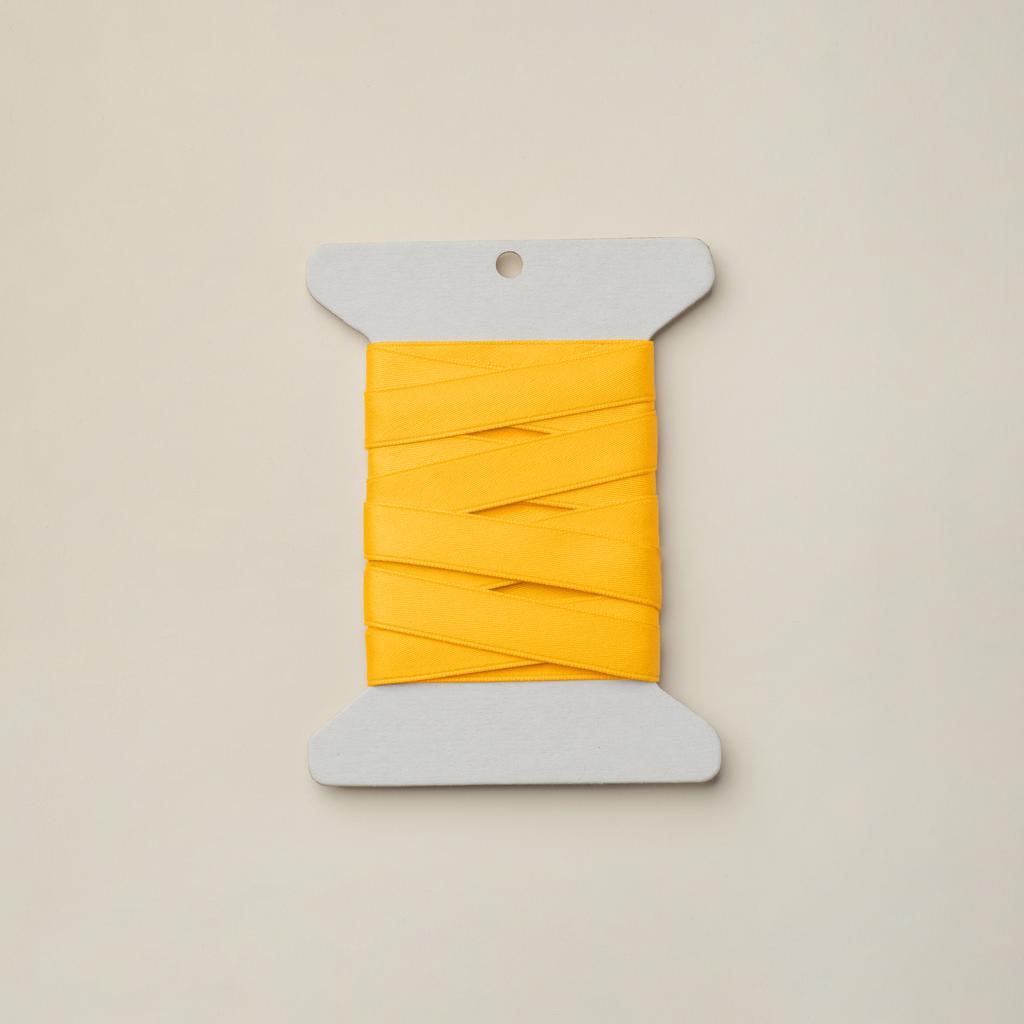 Лента сатиновая желтая