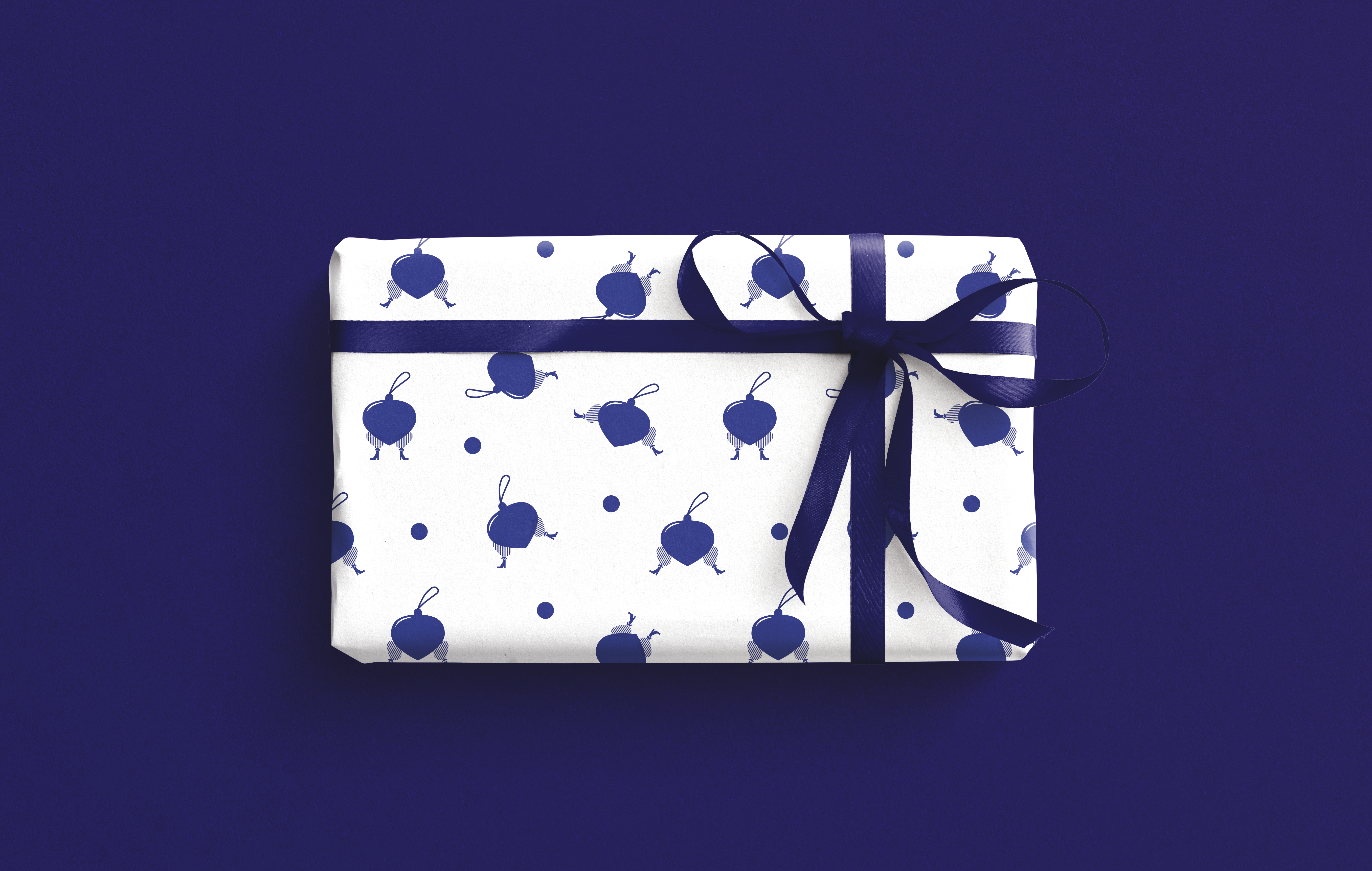 Упаковочная бумага BUMMAGIYA x The Blueprint (ёлочные игрушки)