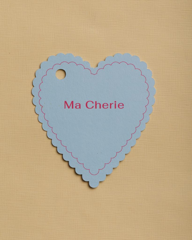 Бирка сердце Ma Cherie