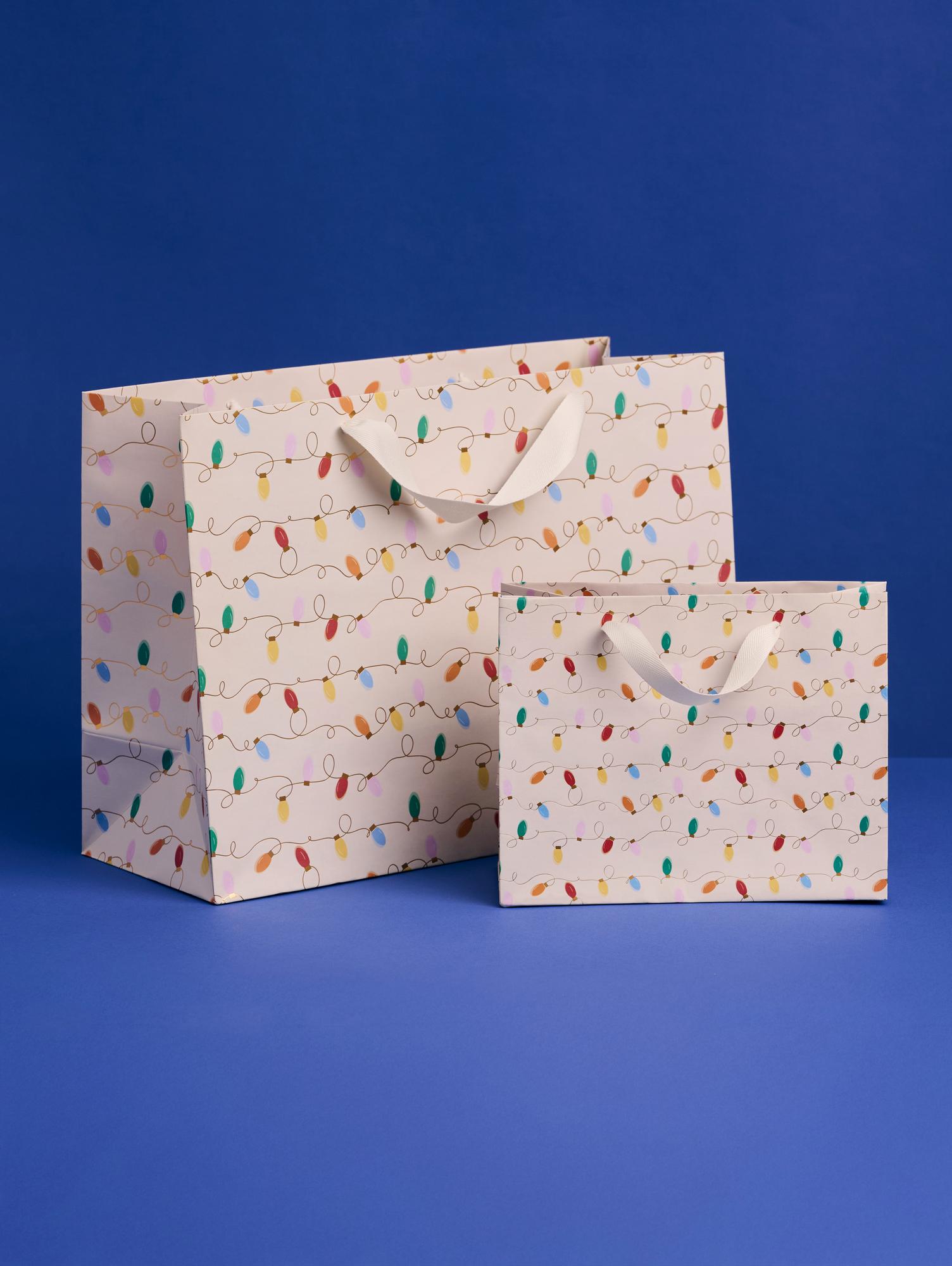 Подарочный пакет Фонарики (золотое тиснение)