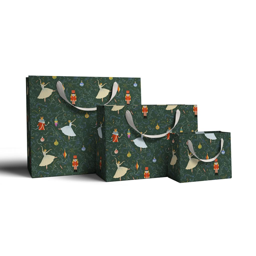 Подарочный пакет Щелкунчик  (золотое тиснение)