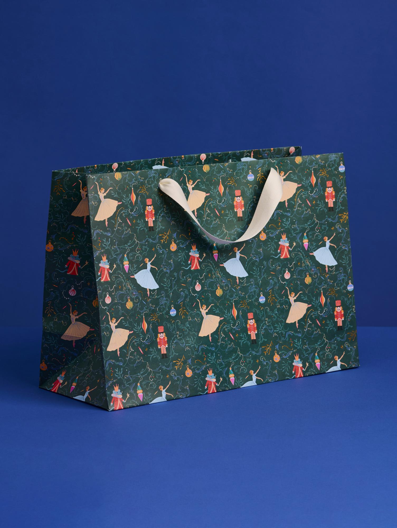 Подарочный пакет Щелкунчик  (золотое тиснение)