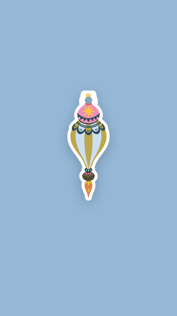 Новогодняя бирка Ёлочная игрушка