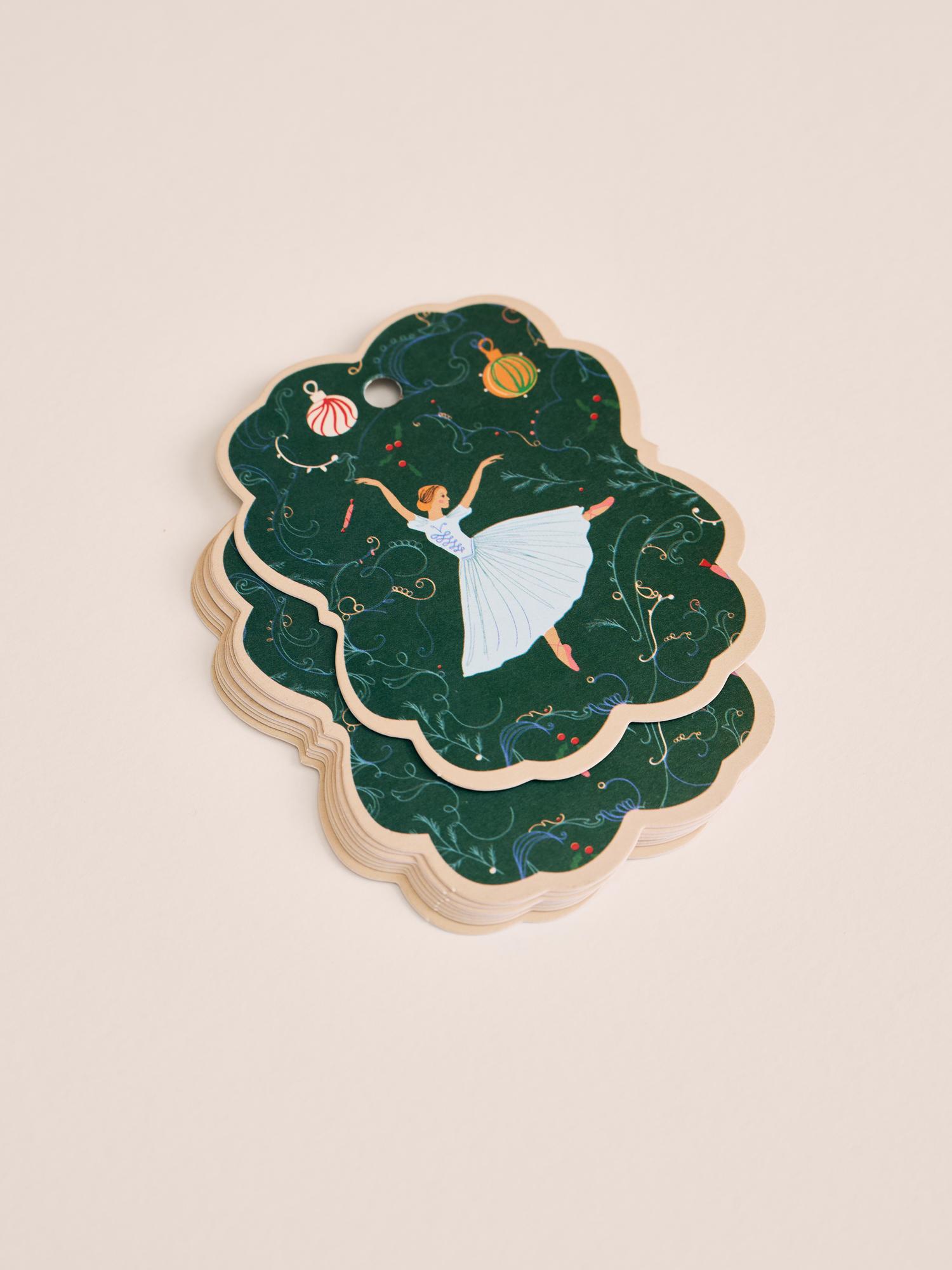 Новогодняя бирка Балерина