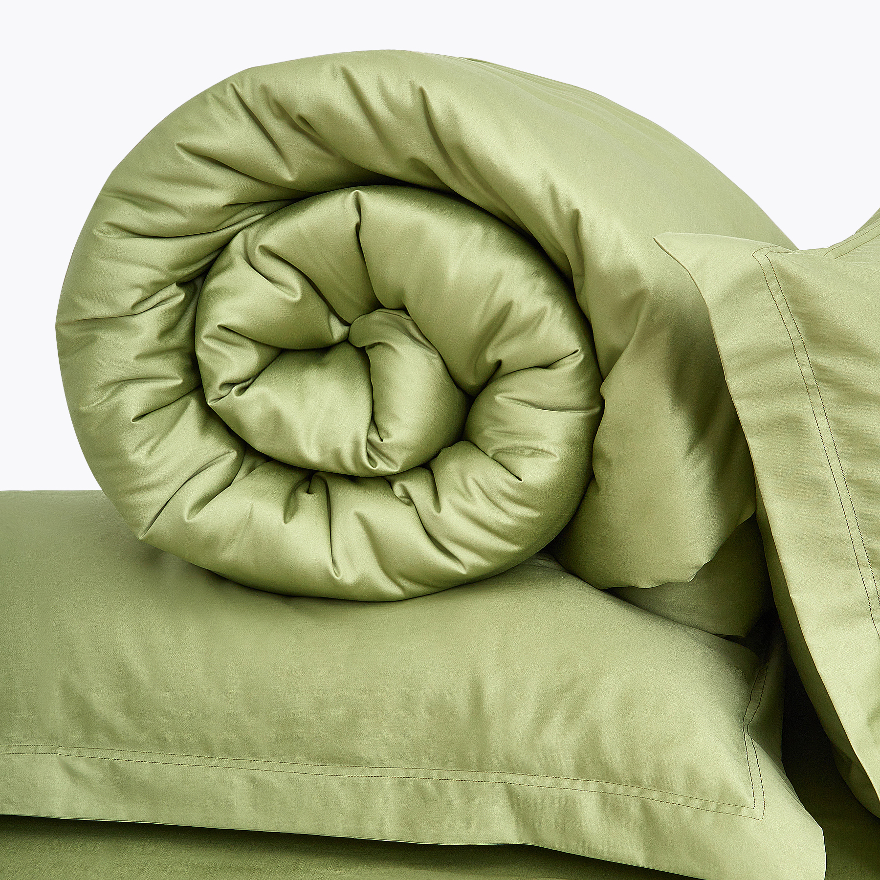 пододеяльник фисташковый Santairi