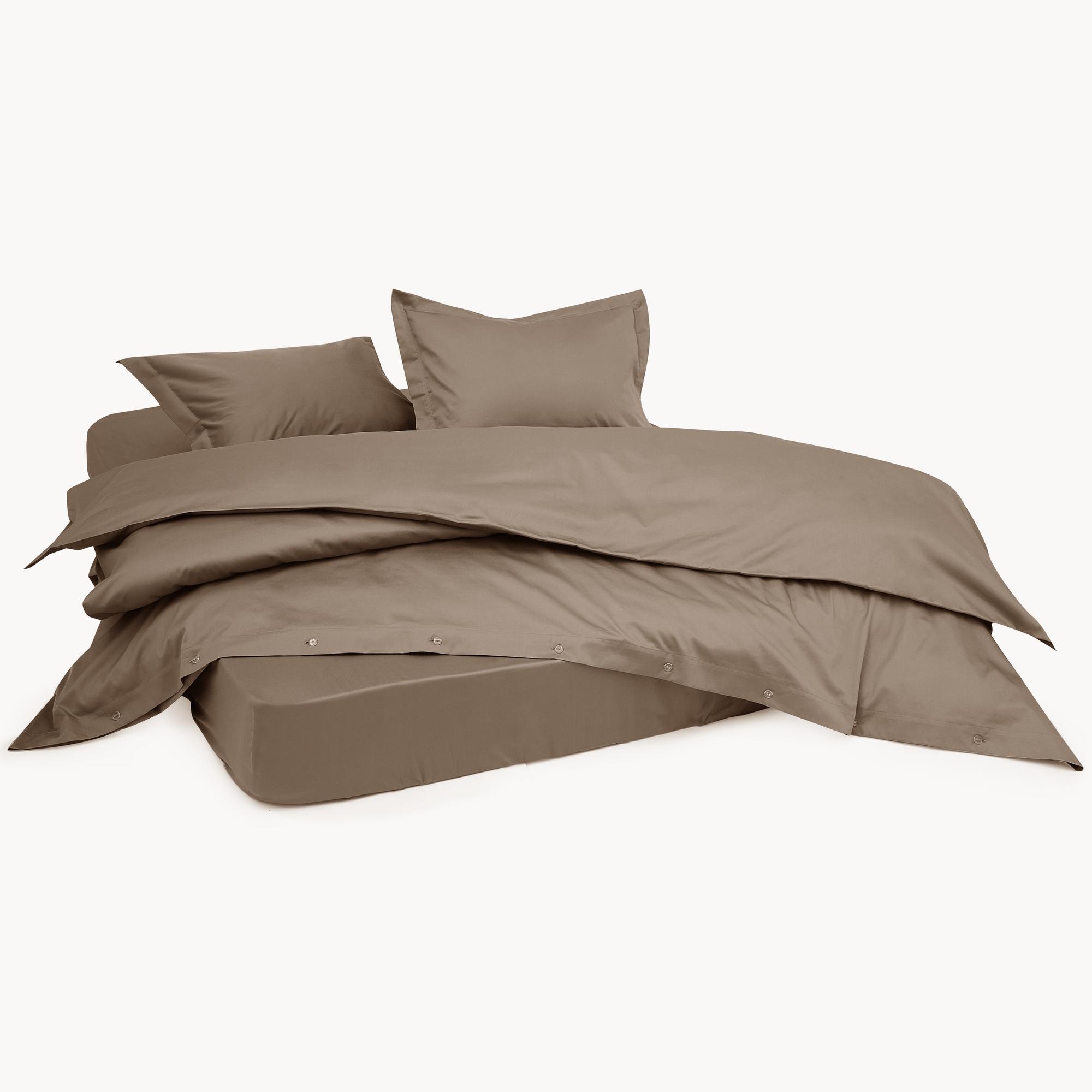 Простыня натяжная (на резинке) Кофейный жемчуг