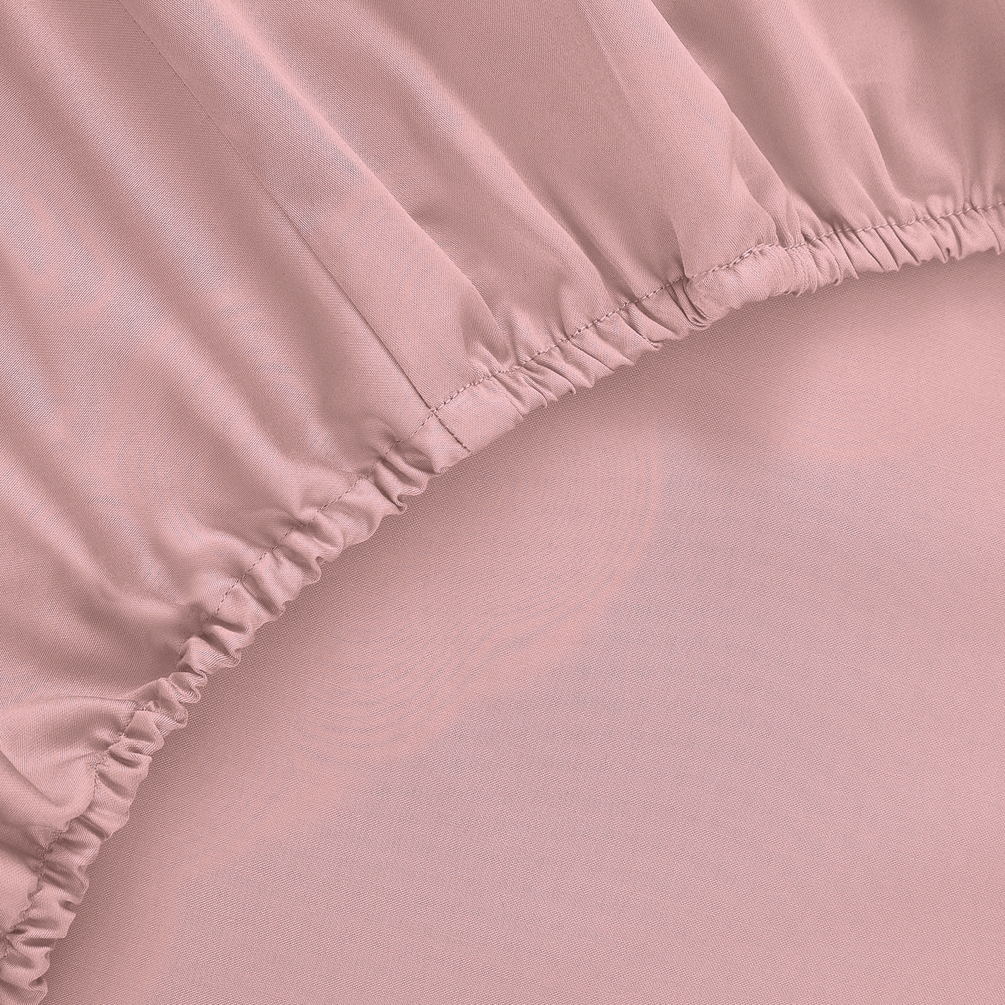 Простыня натяжная (на резинке) Нежная пудра