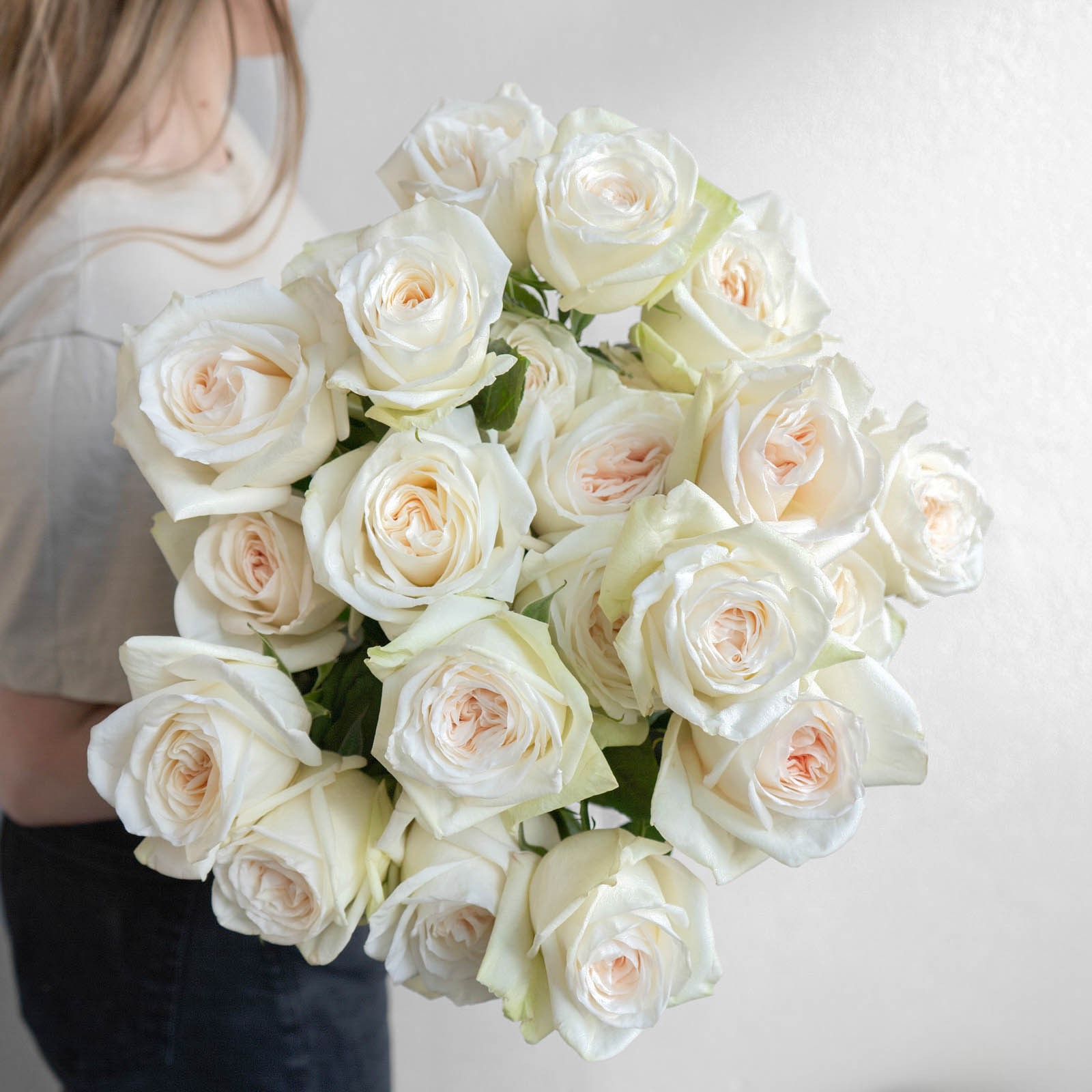 Монобукет из розы White O'hara