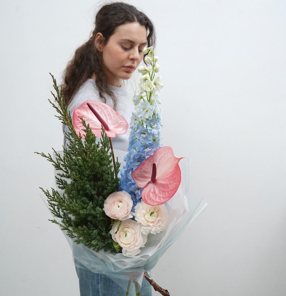 Авторский букет "Зимняя вьюга"