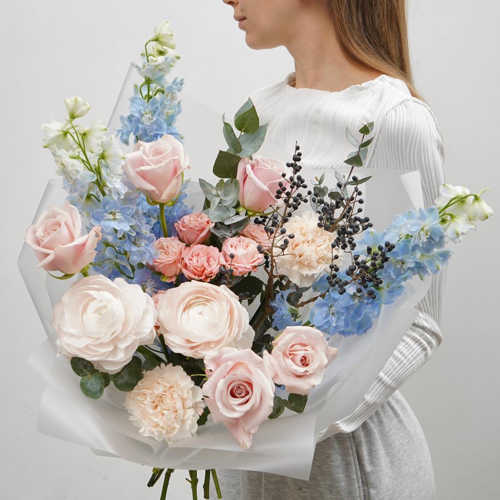 Авторский букет "Розовый зефир"