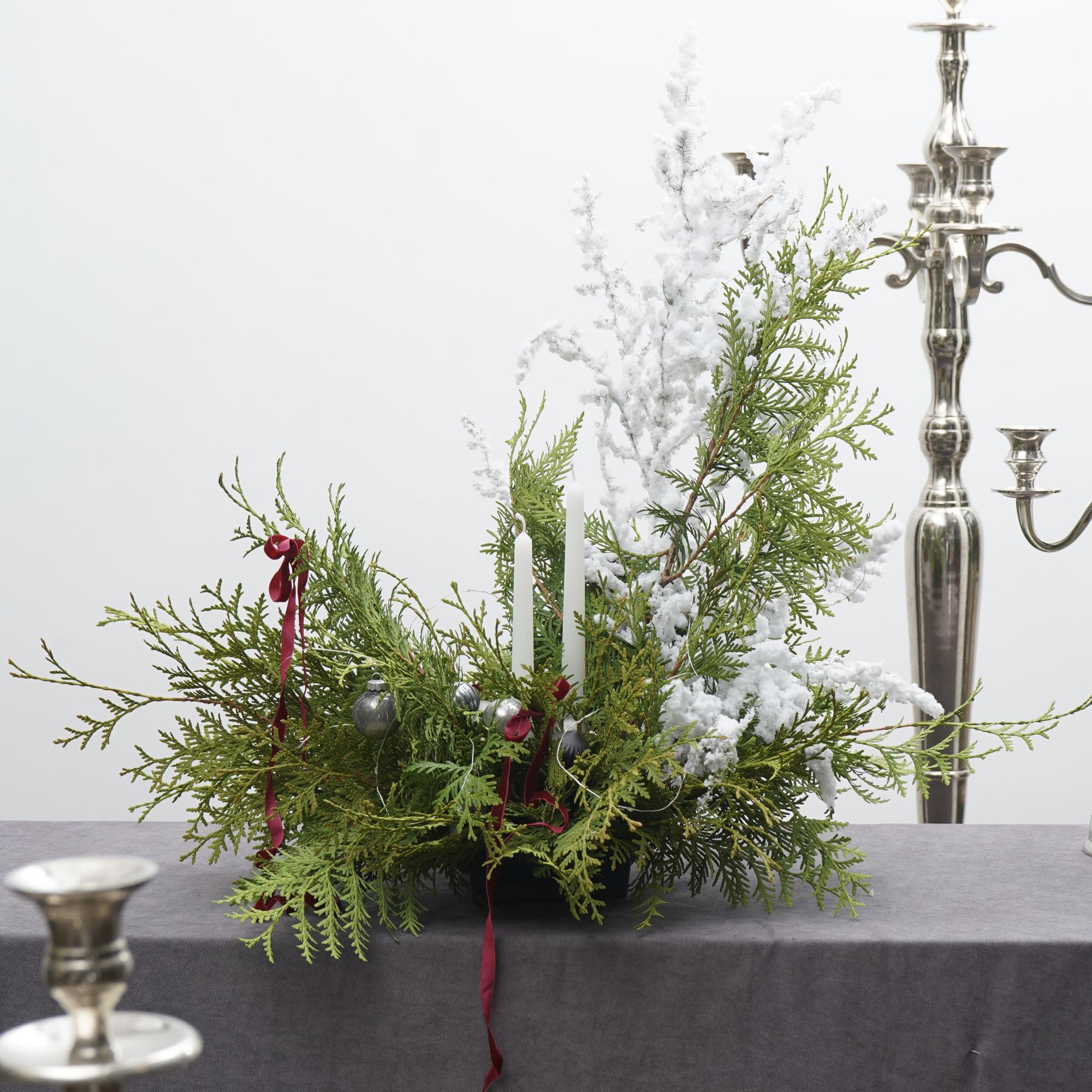 Новогодняя композиция "Снежный покров"