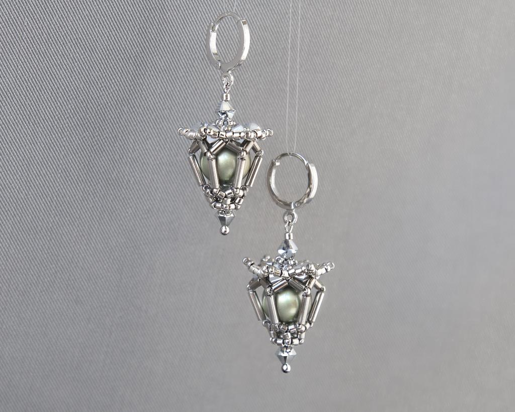 Мастер-класс по серьгам "Фонарики №3"