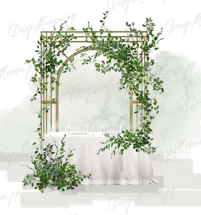 ПРЕЗИДИУМ и фон Портал с зеленью