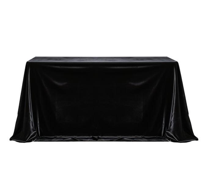 Скатерть Черная, ткань канвас
