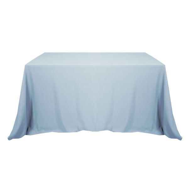 Скатерть Голубая прямоугольная, бархат