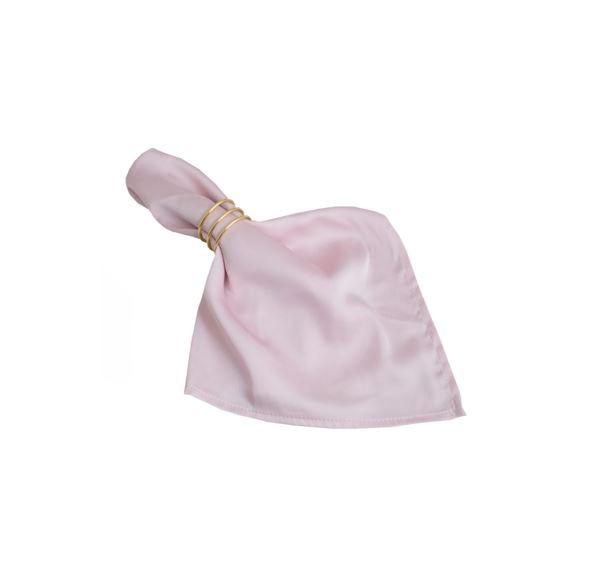 Салфетки нежно-розовый шелк