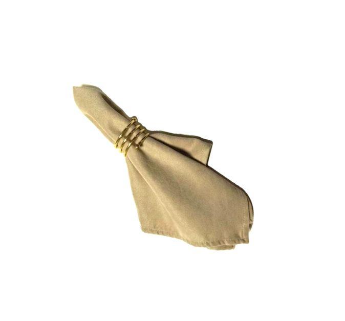 Салфетки бежевые, ткань канвас