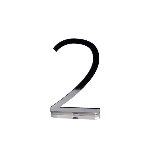 Номер стола Серебряная цифра