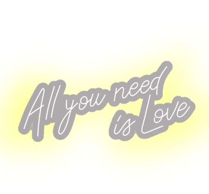 Неоновая вывеска All you need is love