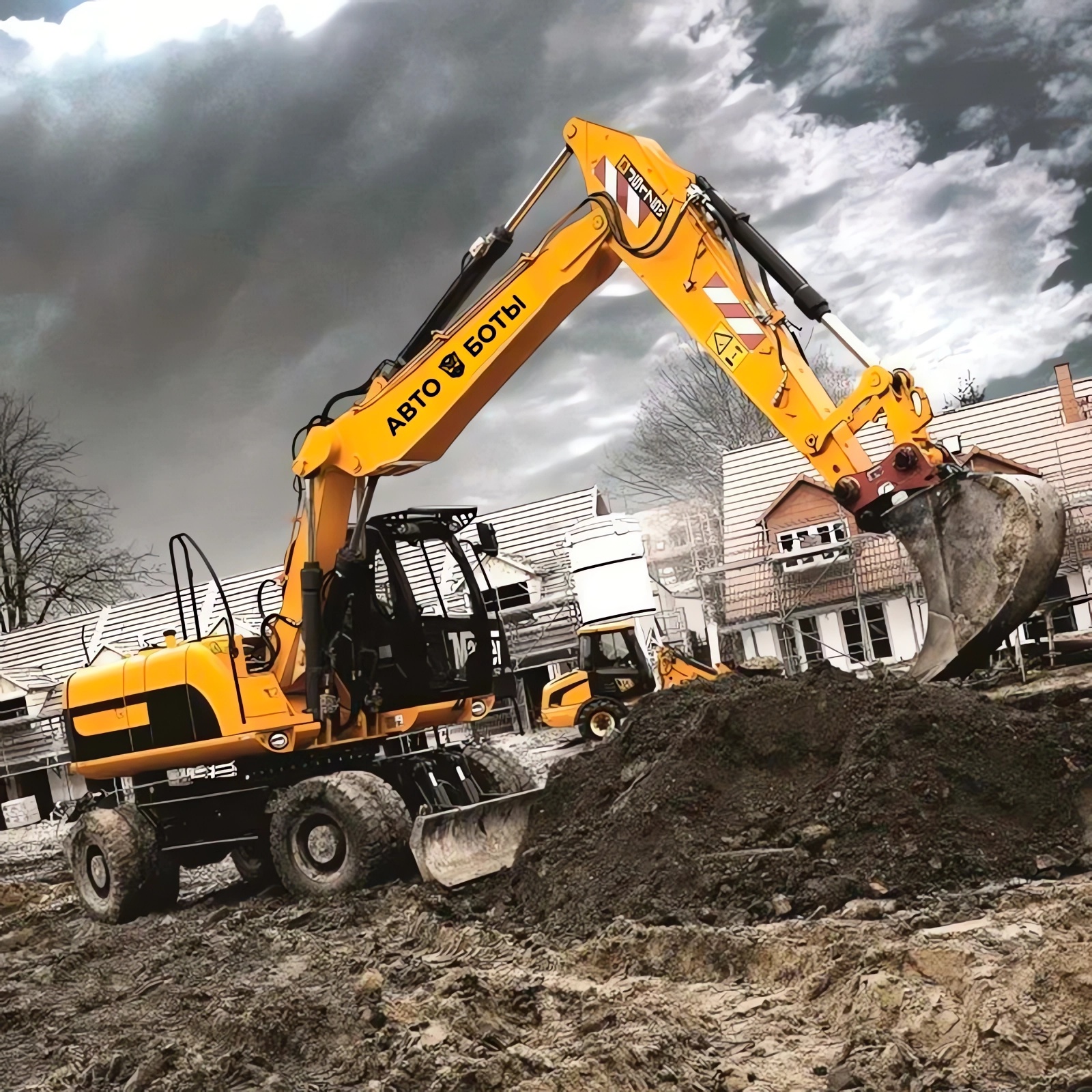 Экскаватор полноповоротный колесный