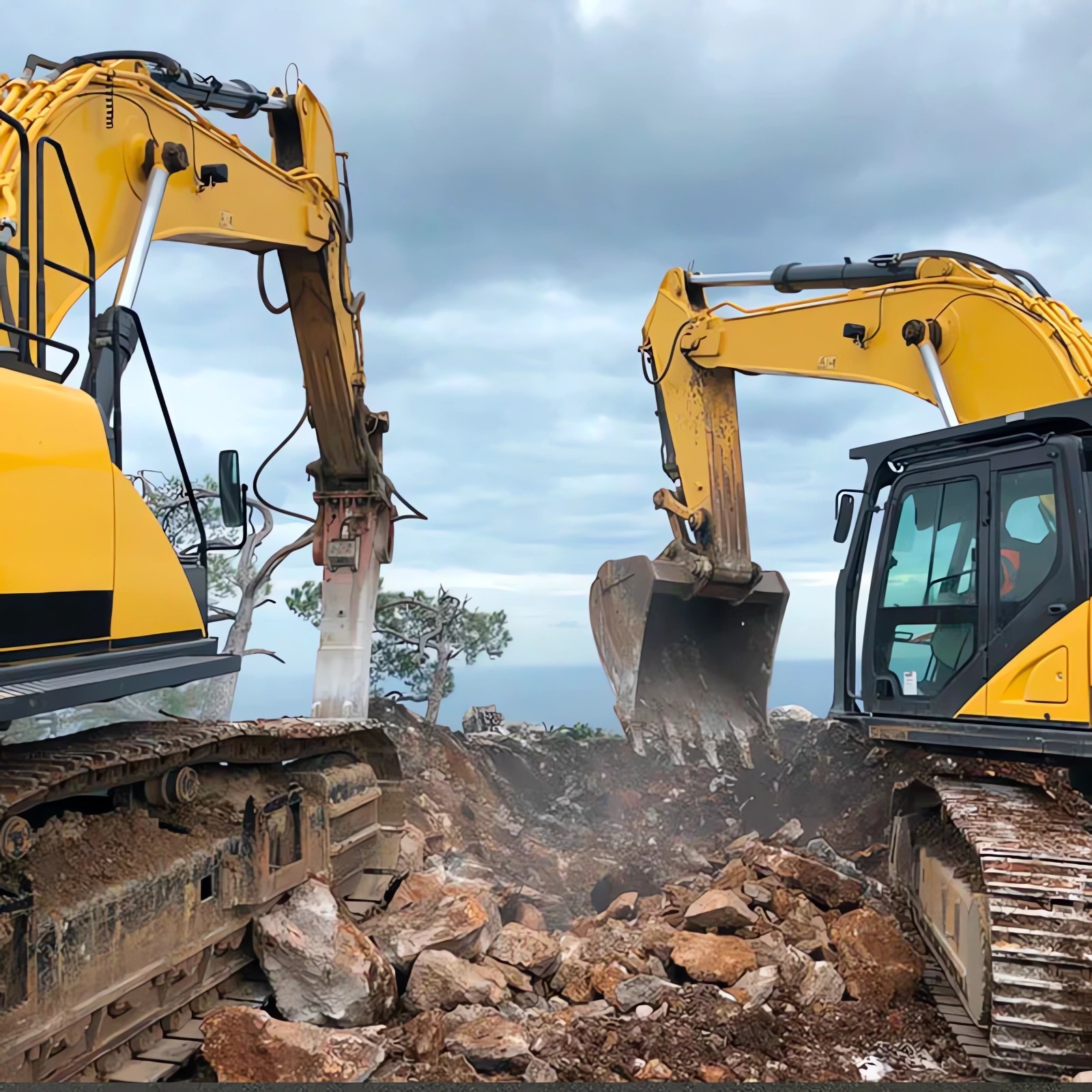 Экскаватор полноповоротный гусеничный