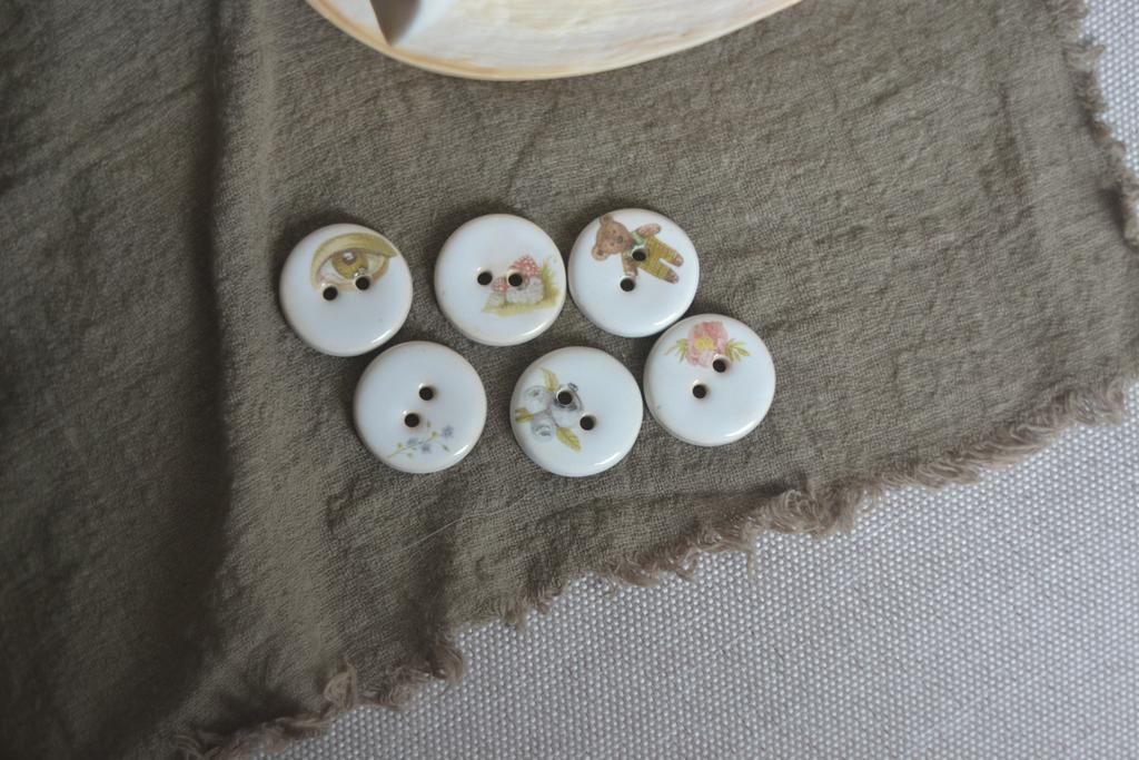 Набор пуговиц  "Детство  в деревне "