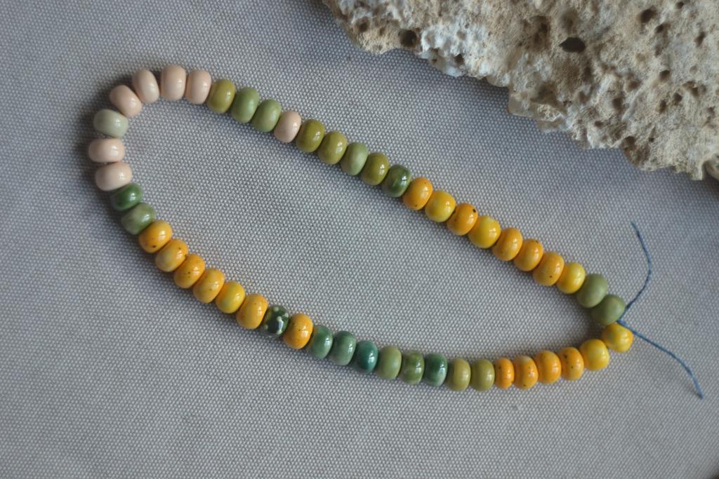 Набор бусин 1,3 см  "одуванчики"