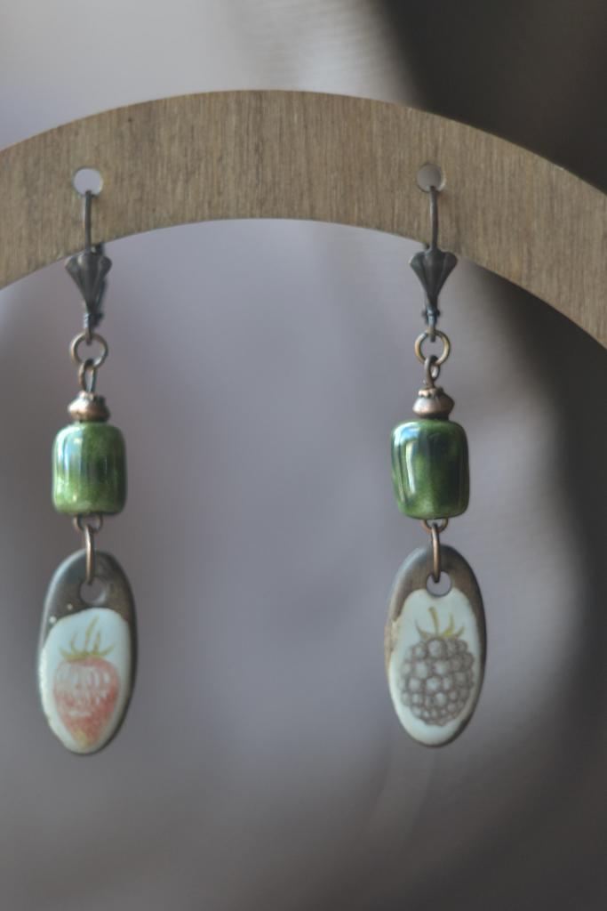 Серьги "Ягоды"