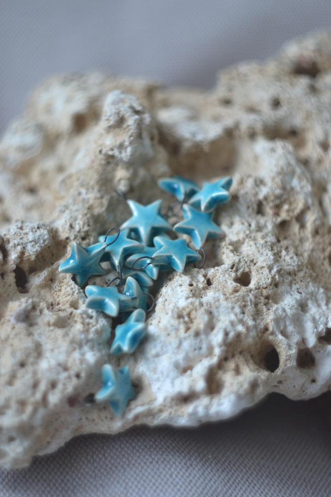 Керамический подвес "Звёздочка ледяная"