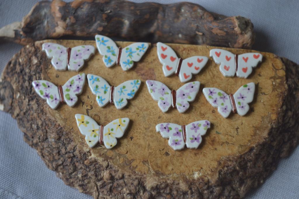 Набор кабошонов с браком "Мотыльки "