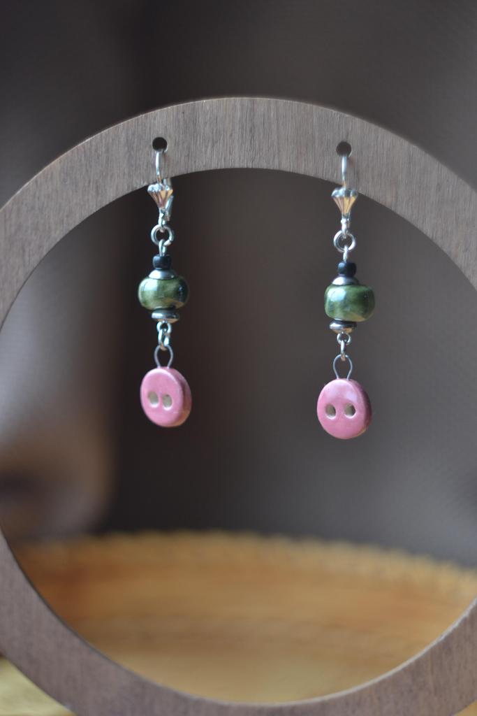 Серьги "Пуговки"